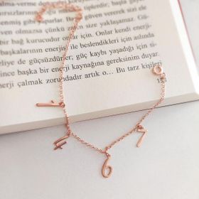 VAOOV 925 Ayar Gümüş Dört Rakamlı Zincir Bileklik