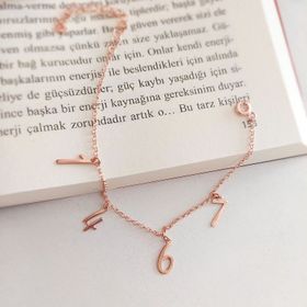 VAOOV 925 Ayar Gümüş Dört Rakamlı Zincir Bileklik