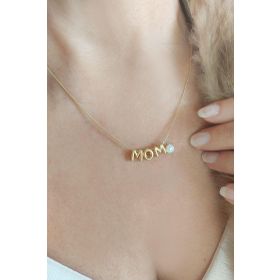 VAOOV 925 Ayar Gümüş Incili Isim Kolye