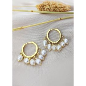 VAOOV 925 Ayar Gümüş Jessica İnci Küpe