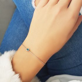 VAOOV 925 Ayar Gümüş Nazar Bileklik