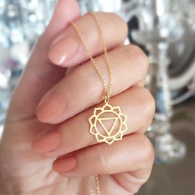 VAOOV 925 Ayar Gümüş Solar Plexus Cakrasi Kolye