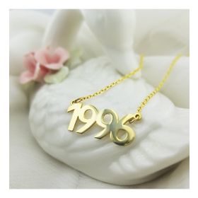 Vaoov 925 Ayar Gümüş Tarih Kolye