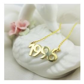 Vaoov 925 Ayar Gümüş Tarih Kolye