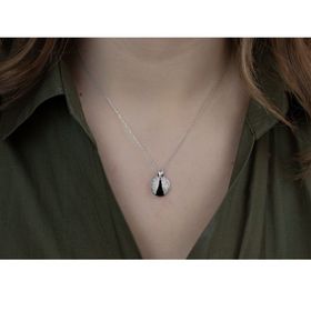 Vaoov 925 Ayar Uğur Böceği Gümüş Kolye