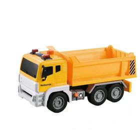 Vardem 1:12 Sürtmeli Sesli Işıklı Damperli Sarı Kamyon