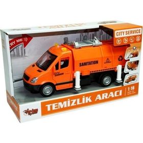 Vardem 1:16 Turuncu Sürtmeli Işıklı Sesli Temizlik Aracı