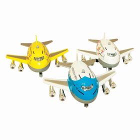 Vardem Açık 9 cm Pilli Sesli Metal Çek Bırak Tombul Uçak