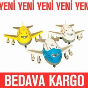 Vardem Açık 9 cm Pilli Sesli Metal Çek Bırak Tombul Uçak