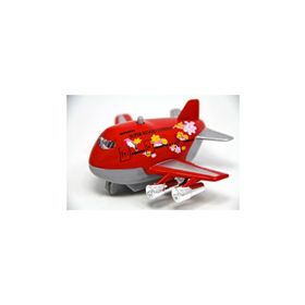 Vardem Açık 9 cm Pilli Sesli Metal Çek Bırak Tombul Uçak