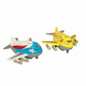 Vardem Açık 9 cm Pilli Sesli Metal Çek Bırak Tombul Uçak