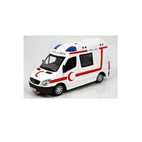 Vardem Çek-Bırak Özellikli 1.32 Işıklı Sesli Metal Ambulans