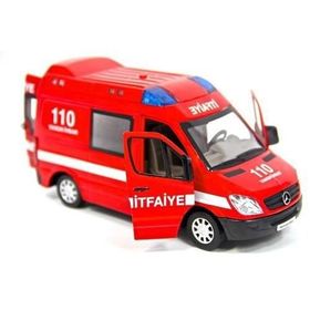 Vardem Çek-Bırak Özellikli 1.32 Işıklı Sesli Metal Ambulans