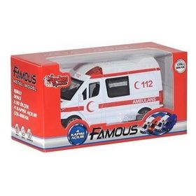Vardem Çek-Bırak Özellikli 1.32 Işıklı Sesli Metal Ambulans