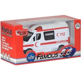 Vardem Çek-Bırak Özellikli 1.32 Işıklı Sesli Metal Ambulans