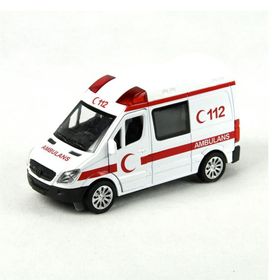 Vardem Çek-Bırak Özellikli 1.32 Işıklı Sesli Metal Ambulans