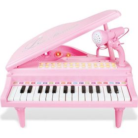 Vardem Mikrofonlu Siyah Beyaz Pembe Piyano