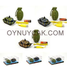 Vardem N648/2232B Uzaktan Kumandalı 1:77 Pilli Işıklı Tank