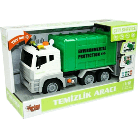 Vardem Oyuncak 1 Adet 1:12 Sürtmeli Işıklı Sesli Temizlik Aracı