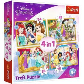 Vardem Oyuncak 34385 Disney Princess 4 in 1 Puzzle