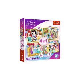 Vardem Oyuncak 34385 Disney Princess 4 in 1 Puzzle