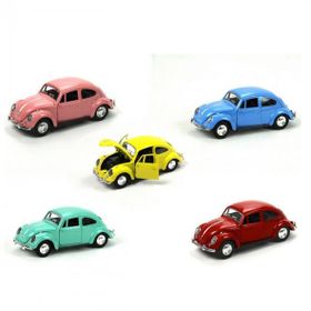 Vardem Oyuncak Çek 1:36 Bırak Pastel Renkli Die Cast Kaplumbağa Araba