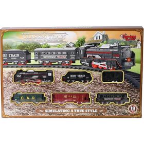Vardem Oyuncak JHX3308 19 Parça Klasik Tren Oyun Seti
