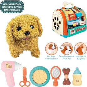 Vardem Oyuncak JND-3615-1 Taşıma Çantalı Hareketli Pilli Köpek Oyun Seti