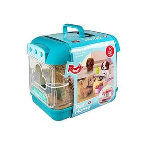 Vardem Oyuncak JND-6806 Hareketli Köpek ve Işıklı Sesli Şeffaf Kafes Oyun Seti