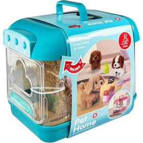 Vardem Oyuncak JND-6806 Hareketli Köpek ve Işıklı Sesli Şeffaf Kafes Oyun Seti