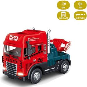 Vardem Oyuncak KLX600-344 Sürtmeli Işıklı Müzikli 1:24 Çekici Tır Kafası