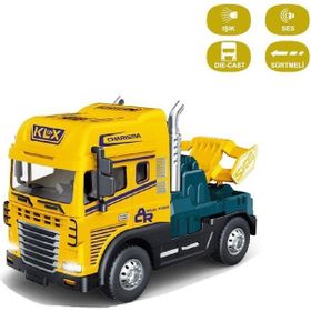 Vardem Oyuncak KLX600-345 Sürtmeli Işıklı Müzikli 1:24 Oyuncak Tır Kafası