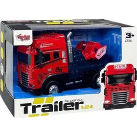 Vardem Oyuncak KLX800-247 Sürtmeli Işıklı Müzikli 1:24 Oyuncak Tır Kafası