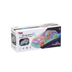 Vardem Oyuncak LZH-M66107 Müzikli ve Işıklı Şeffaf 20 cm Oyuncak Araba