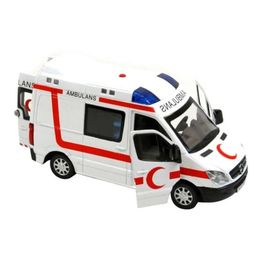 Vardem Oyuncak Metal Sesli Ambulans Minibüsü