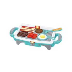 Vardem Oyuncak QF2908P-1-QF2908G-1 Işıklı Aksesuarlı Teppanyaki Izgara