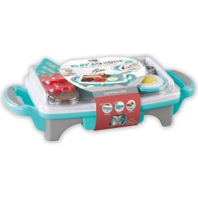 Vardem Oyuncak QF2908P-1-QF2908G-1 Işıklı Aksesuarlı Teppanyaki Izgara