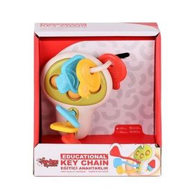 Vardem Oyuncak RT1507 Eğitici Poppitli Cırcırlı Bebek Anahtarlığı Eğitici Oyuncak