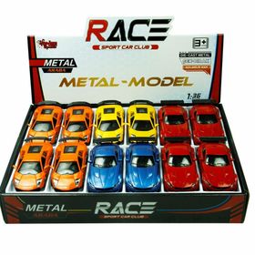 Vardem Oyuncak TIN-80133-12 1:36 Die Cast Çek Bırak Spor Oyuncak Araba
