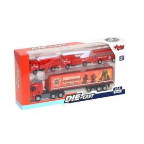 Vardem Oyuncak V04.1821A DOF-1821A-3 İş Makinesi Metal Araç Seti