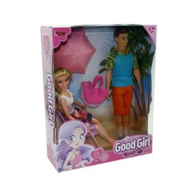 Vardem Oyuncak WG-115149 Kutulu 29 cm Tatil Yapan Kız ve Arkadaşı
