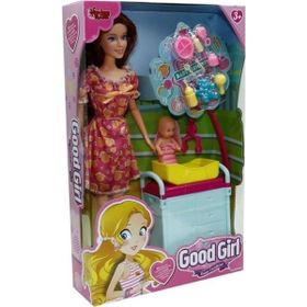 Vardem Oyuncak WG-115167 Kutulu 29 cm Akesuarlı Beşikli Bebek