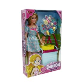 Vardem Oyuncak WG-115167 Kutulu 29 cm Akesuarlı Beşikli Bebek