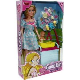 Vardem Oyuncak WG-115167 Kutulu 29 cm Akesuarlı Beşikli Bebek