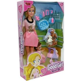 Vardem Oyuncak WG-115564 Kutulu 29 cm Anne Kız Pet Shopta Bebek