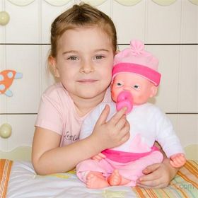 Vardem Pembe Beyaz Gerçek Yüz Mimikli Pıtırcık Bebek