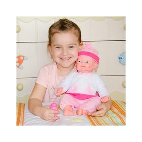 Vardem Pembe Beyaz Gerçek Yüz Mimikli Pıtırcık Bebek