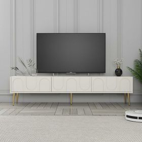 Variant 43x180x35 cm Krem Altın Lyon Alt Tv Ünitesi