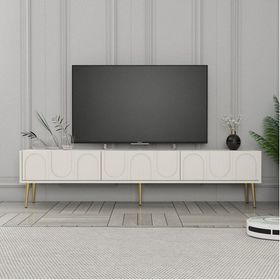 Variant 43x180x35 cm Krem Altın Lyon Alt Tv Ünitesi