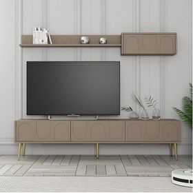 Variant Atlas Altın Lyon Duvar Raflı Tv Ünitesi